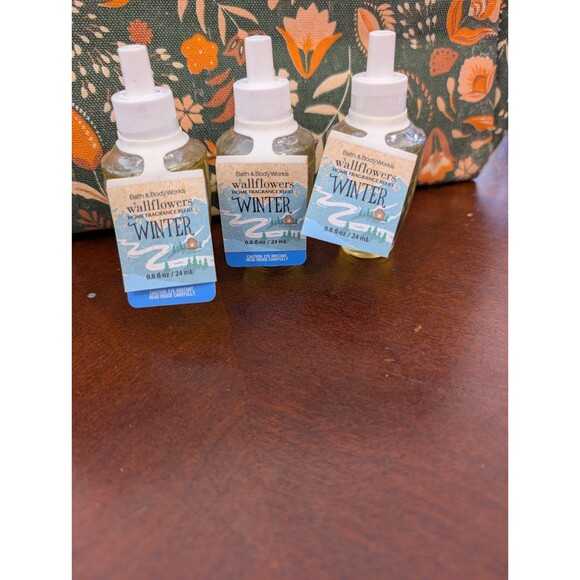Bath & Body Works Winter Wallflower Refills set of 3 - Picture 1 of 3